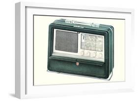 Old Portable Radio-null-Framed Art Print