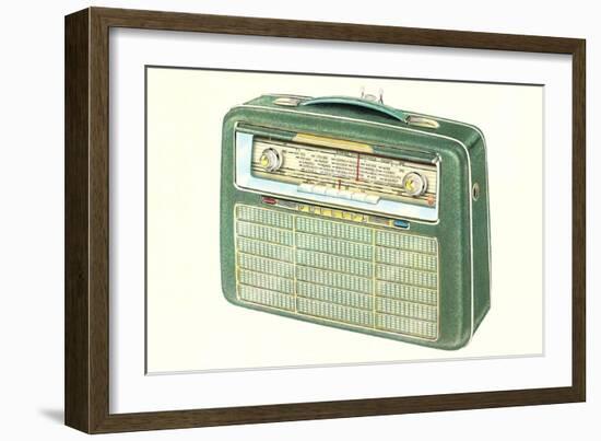 Old Portable Radio-null-Framed Art Print