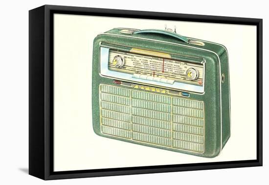 Old Portable Radio-null-Framed Stretched Canvas