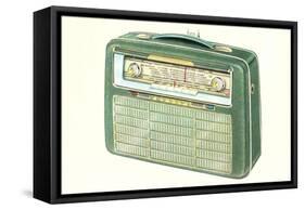 Old Portable Radio-null-Framed Stretched Canvas