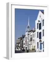 Old Portsmouth with the Spinnaker Tower Behind, Portsmouth, Hampshire, England, UK, Europe-Ethel Davies-Framed Photographic Print