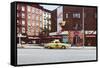 Old Postcard from the West Village-George Oze-Framed Stretched Canvas