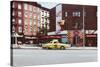 Old Postcard from the West Village-George Oze-Stretched Canvas