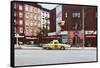 Old Postcard from the West Village-George Oze-Framed Stretched Canvas