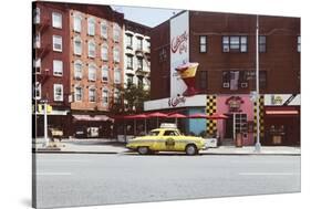 Old Postcard from the West Village-George Oze-Stretched Canvas