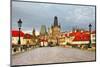 Old Prague, Famous Charles Bridge-Maugli-l-Mounted Photographic Print