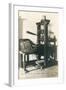 Old Printing Press-null-Framed Art Print