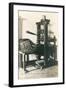 Old Printing Press-null-Framed Art Print