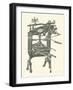 Old Printing Press-null-Framed Art Print