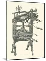 Old Printing Press-null-Mounted Art Print