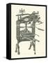 Old Printing Press-null-Framed Stretched Canvas