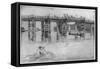 Old Putney Bridge, 1879-James Abbott McNeill Whistler-Framed Stretched Canvas