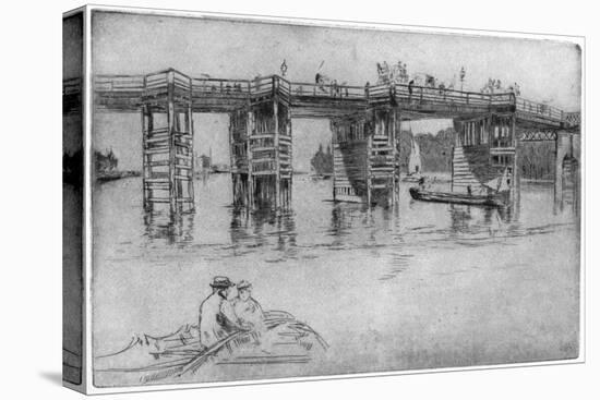 Old Putney Bridge, 1879-James Abbott McNeill Whistler-Stretched Canvas