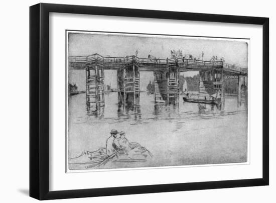 Old Putney Bridge, 1879-James Abbott McNeill Whistler-Framed Giclee Print