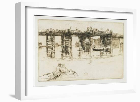 Old Putney Bridge, 1879-James Abbott McNeill Whistler-Framed Giclee Print