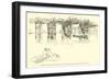 Old Putney Bridge-James Abbott McNeill Whistler-Framed Giclee Print