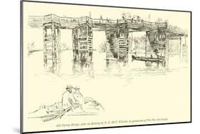 Old Putney Bridge-James Abbott McNeill Whistler-Mounted Giclee Print