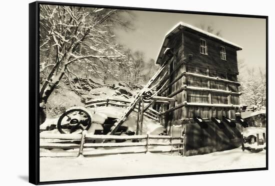 Old Quarry Mill-George Oze-Framed Stretched Canvas