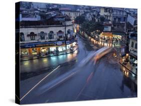 Old Quarter, Hanoi, Vietnam-Walter Bibikow-Stretched Canvas