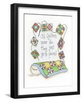 Old Quilters Never Die...They Just Go to Pieces-Debbie McMaster-Framed Giclee Print