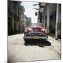 Old Red American Car, Havana, Cuba, West Indies, Central America-Lee Frost-Mounted Photographic Print