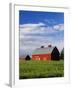 Old Red Barn in Field-Terry Eggers-Framed Photographic Print