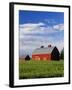 Old Red Barn in Field-Terry Eggers-Framed Photographic Print