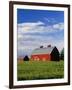 Old Red Barn in Field-Terry Eggers-Framed Photographic Print