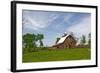 Old Red Barn, Kansas, USA-Michael Scheufler-Framed Photographic Print