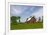 Old Red Barn, Kansas, USA-Michael Scheufler-Framed Photographic Print