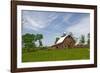 Old Red Barn, Kansas, USA-Michael Scheufler-Framed Photographic Print