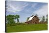 Old Red Barn, Kansas, USA-Michael Scheufler-Stretched Canvas