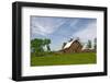 Old Red Barn, Kansas, USA-Michael Scheufler-Framed Photographic Print