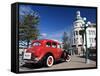 Old Red Car Advertising Tours in the Art Deco City, Napier, New Zealand-Don Smith-Framed Stretched Canvas