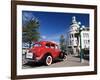 Old Red Car Advertising Tours in the Art Deco City, Napier, New Zealand-Don Smith-Framed Photographic Print