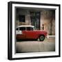 Old Red Car, Havana, Cuba, West Indies, Central America-Lee Frost-Framed Photographic Print