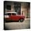 Old Red Car, Havana, Cuba, West Indies, Central America-Lee Frost-Stretched Canvas