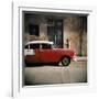 Old Red Car, Havana, Cuba, West Indies, Central America-Lee Frost-Framed Photographic Print