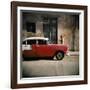 Old Red Car, Havana, Cuba, West Indies, Central America-Lee Frost-Framed Photographic Print