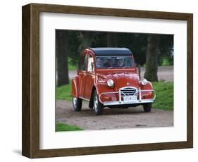 Old Red Citroen, Bodega Bouza Winery, Canelones, Montevideo, Uruguay-Per Karlsson-Framed Photographic Print