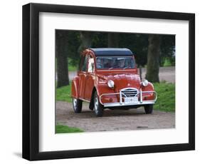 Old Red Citroen, Bodega Bouza Winery, Canelones, Montevideo, Uruguay-Per Karlsson-Framed Photographic Print