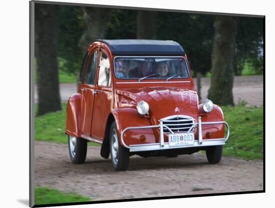 Old Red Citroen, Bodega Bouza Winery, Canelones, Montevideo, Uruguay-Per Karlsson-Mounted Photographic Print