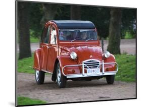 Old Red Citroen, Bodega Bouza Winery, Canelones, Montevideo, Uruguay-Per Karlsson-Mounted Photographic Print