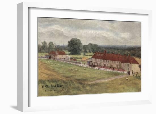 Old Red Lion Inn and Former Infant Workhouse, Barnet-Peter Higginbotham-Framed Art Print