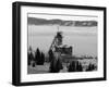 Old Relics Of Historic Mines Rise Above The Clouds In Butte, Montana-Austin Cronnelly-Framed Photographic Print