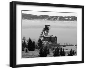 Old Relics Of Historic Mines Rise Above The Clouds In Butte, Montana-Austin Cronnelly-Framed Photographic Print