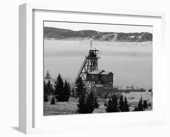 Old Relics Of Historic Mines Rise Above The Clouds In Butte, Montana-Austin Cronnelly-Framed Photographic Print