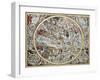 Old Representation Of Christian Celestial Hemisphere-marzolino-Framed Art Print