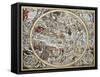 Old Representation Of Christian Celestial Hemisphere-marzolino-Framed Stretched Canvas