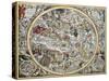 Old Representation Of Christian Celestial Hemisphere-marzolino-Stretched Canvas